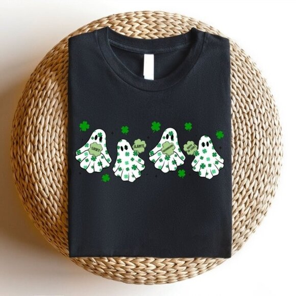 Tops - St. Patrick’s Day Ghost Shirt, St Patricks Day T-Shirt